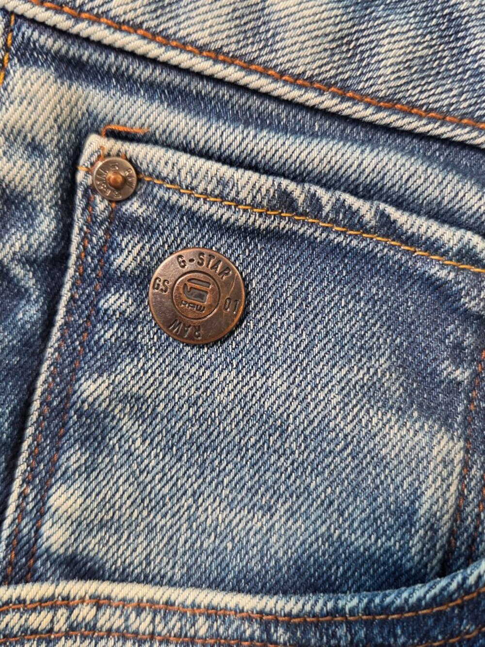 G-Star RAW ARC 3D Slim Jeans Men's 34x32 Blue Distressed Barrel Tapered Denim - Picture 9 of 14